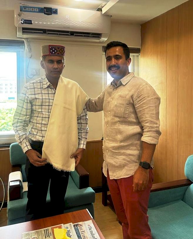 विक्रमादित्य सिंह ने एनएचएआई अध्यक्ष को बाढ़ से हुए नुकसान से अवगत करवाया तत्काल वित्तीय सहायता का आग्रह