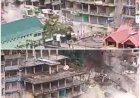 आनी के न्यू बस स्टैंड के समीप  लगभग आधा दर्जन मकान जमींदोज ......