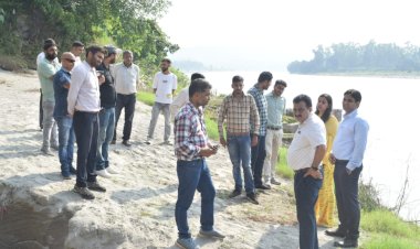 एशियन रिवर राफ्टिंग साइट का निरीक्षण .......