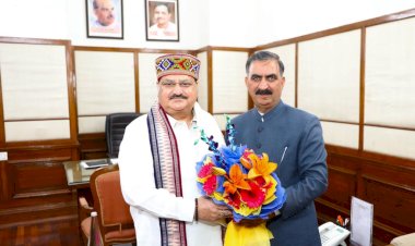 मुख्यमंत्री ने जे.पी.नड्डा से भेंट की.....