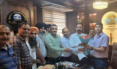 अराजपत्रित कर्मचारी महासंघ की डीसी ऊना से भेंट..... शीघ्र होगी जेसीसी की बैठक........