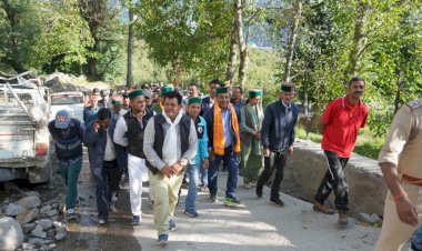 काशंग कंडा संपर्क मार्ग को शीघ्र बहाल करें अधिकारी- जगत सिंह नेगी......... किन्नौर जिला के पांगी व कामरु का किया दौरा......