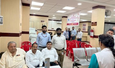 अंतर्राष्ट्रीय वरिष्ठ नागरिक दिवस पर पीएनबी ने लगाया स्वास्थ्य जांच शिविर....