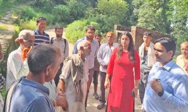 डीसी ने राहत शिविर में जाकर पूछा प्रभावित परिवारों का हाल..... मनसाई, कश्मीर, सदोह और भीड़े गांव में लिया नुक्सान का जायजा....