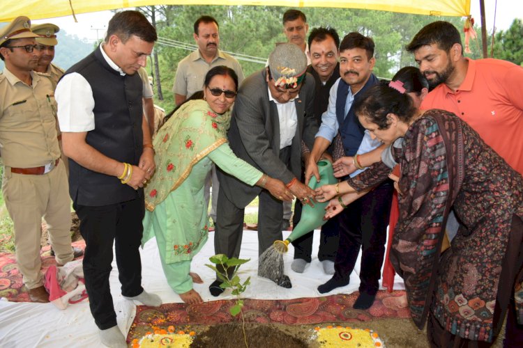 शांडिल का पौधो की देखभाल शिशु की तरह करने का आह्वान... ग्राम पंचायत ममलीग में तृतीय वन महोत्सव का शुभारम्भ....