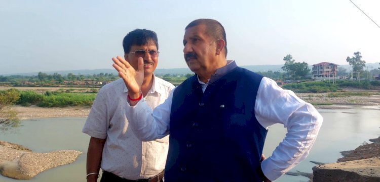 उप मुख्यमंत्री मुकेश अग्निहोत्री ने घालुवाल और बडसाला पुल का किया निरीक्षण....