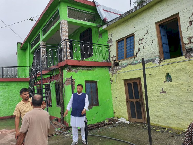 बिंदल ने डीसी को लिखा पत्र........भू वैज्ञानिको को भेजकर भूमि के धंसने के कारणों का अध्ययन होना चाहिए.....