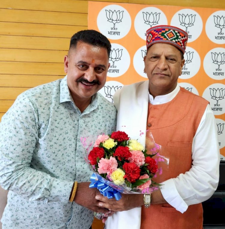 डॉ बिंदल से मिले भाजपा अनुसूचित मोर्चा के प्रदेश अध्यक्ष.....