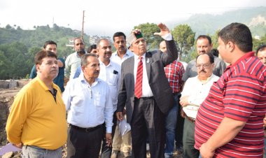 शांडिल ने सोलन के कथेड़ में बहु उद्देश्य अस्पताल का निर्माण कार्य समयबद्ध करने के दिए निर्देश.......