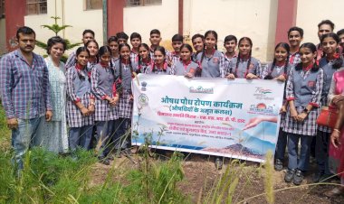 केंद्रीय विद्यालय हमीरपुरमें औषध पौधारोपण कार्यक्रम का आयोजन.......