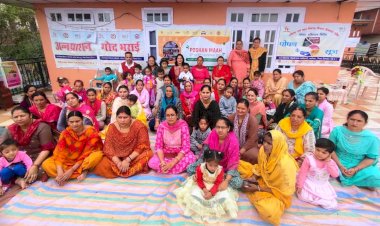 बाल विकास विभाग ने आयोजित की एक दिवसीय पोषण माह कार्यशाला..... आंगनबाड़ी केंद्र ढांडा में वृत स्तरीय पोषण माह का किया गया आयोजन.....