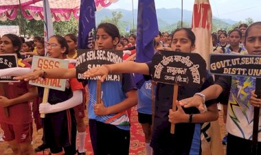 खेलों में नशा मुक्त ऊना अभियान का असर..... खेल प्रक्रिया को नशे के खिलाफ़ पहली बार शपथ लेकर किया शुरु.....