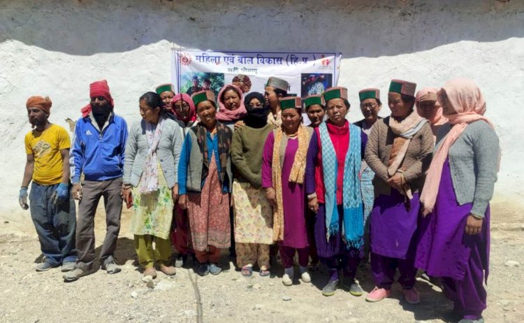 किन्नौर जिला के पूह विकास खण्ड में आयोजित किया गया पोषण जागरूकता शिविर.......