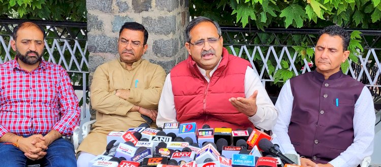 भाजपा विधायक विनोद कुमार पर एफआईआर निंदनीय.... कांग्रेस सरकार का रवैया तानाशाही : रणधीर शर्मा