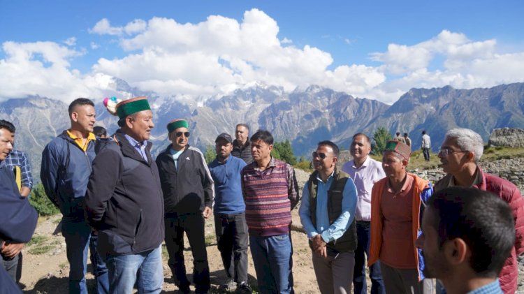 किन्नौर जिला की कल्पा पंचायत का किया दौरा..... विकास कार्यों को गति प्रदान कर शीघ्र पूरा करें संबंधित विभाग - जगत सिंह नेगी