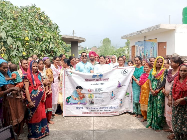 मोटे अनाज के महत्व बारे लोगो को किया जागरूक.... चलोला-3 में पोषण माह के तहत जागरूकता शिविर आयोजित...