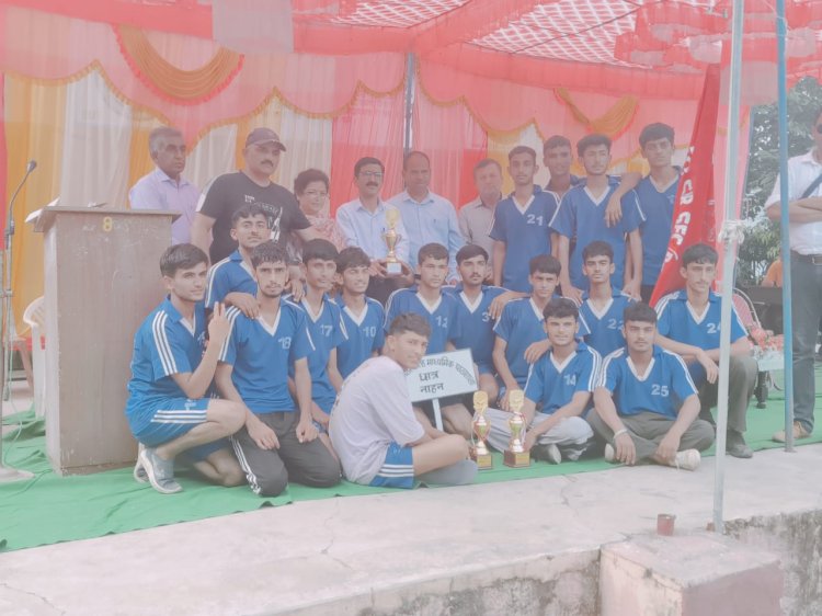 राजकीय वरिष्ठ बनकला में चार दिवसीय छात्र खेलकूद प्रतियोगिता का समापन......