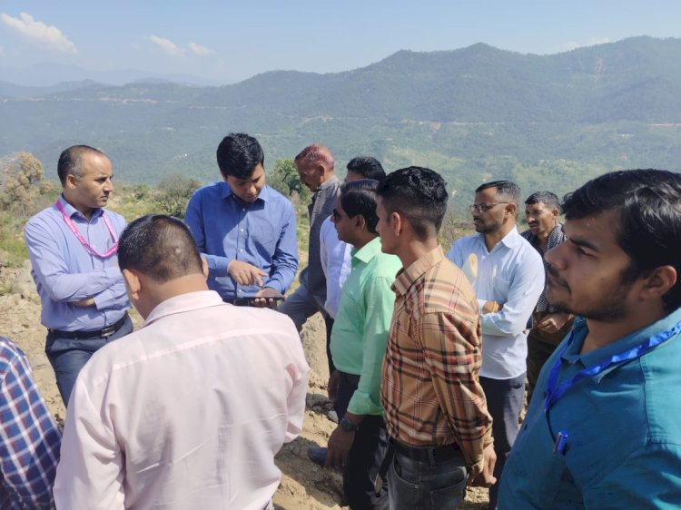 केन्द्रीय अंतर मंत्रालय दल ने किया नालागढ़ विधान सभा क्षेत्रों का दौरा......