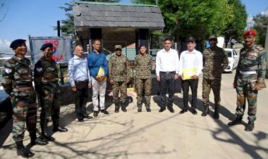 हिमाचल प्रदेश के चार जवानों को रवाना किया ....