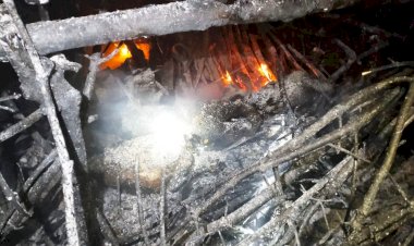 रूग गांव में अग्निकांड,  झौंपड़ी में लगी आग से  दर्दनाक हादसे में एक महिला जिंदा जली, सात बकरियां भी हुई शिकार