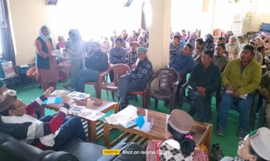 किन्नौर जिला की चांगो पंचायत में आयोजित किया गया विभागीय योजनाओं से संबंधित जागरूकता शिविर