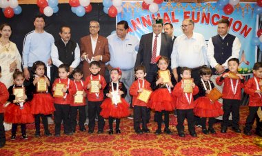 यूरो किड्स स्कूल का वार्षिक पारितोषिक वितरण समारोह आयोजित...... प्ले स्कूल बच्चों को भविष्य के लिए तैयार करने में महत्वपूर्ण -  शांडिल