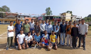 नगरोटा गाजियां में  दो दिवसीय वॉलीबाल प्रतियोगिता का समापन