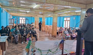 किन्नौर जिला की निचार पंचायत में आयोजित किया गया विभागीय योजनाओं से संबंधित जागरूकता शिविर