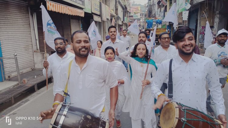 गांधी और शास्त्री को दी श्रद्धांजली, भजन कीर्तन के साथ निकाली प्रभात फेरी......