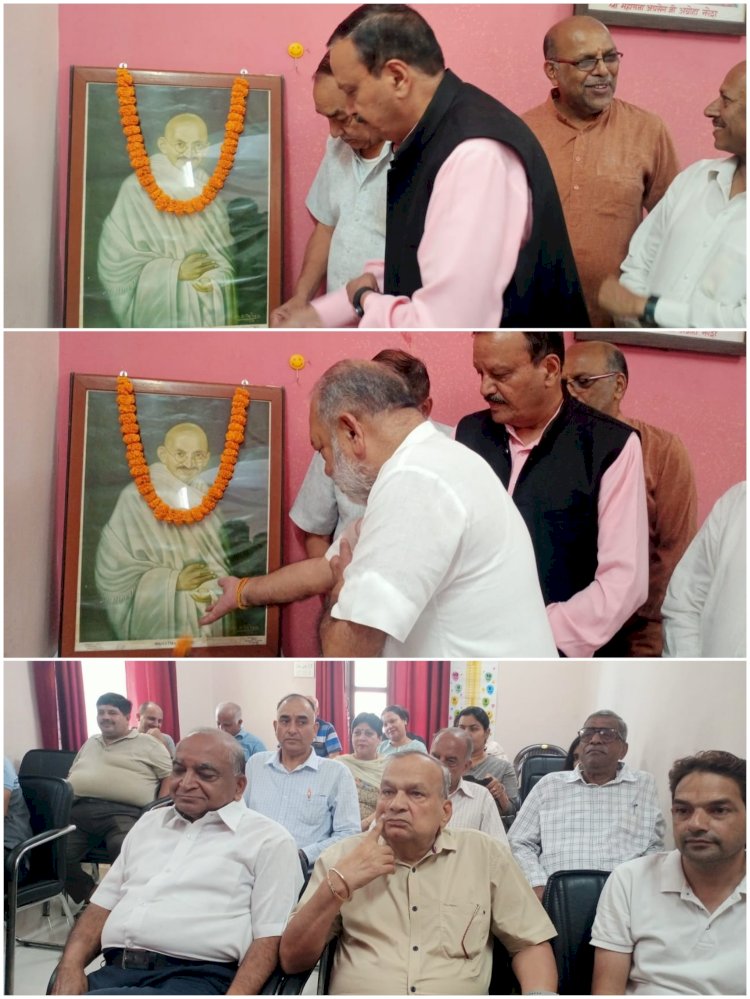 महाराजा अग्रसेन जी की जयंती. 29 अक्टूबर को, गांधी के योगदान को स्मरण किया