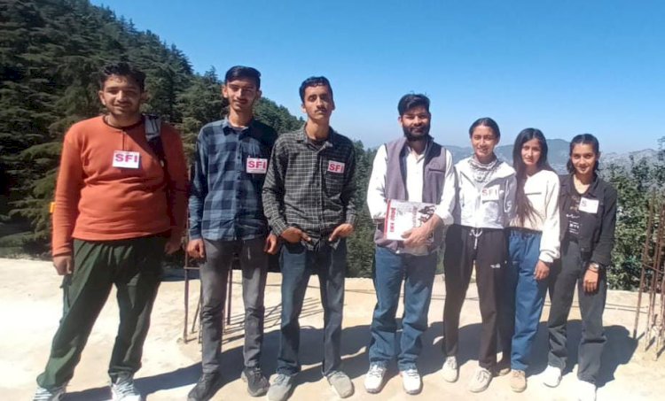 एसएफआई चायल- कोटी इकाई की 11 सदस्यीय कमेटी का गठन ....