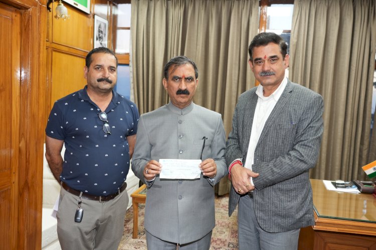 मुख्य संसदीय सचिव संजय अवस्थी ने आपदा राहत कोष में अंशदान किया