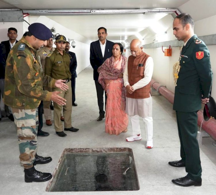 राज्यपाल ने अटल टनल रोहतांग का दौरा किया