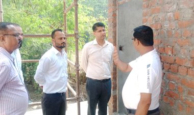 उपायुक्त राघव शर्मा ने घंडावल में निर्माणाधीन बैम्बू विलेज परियोजना का किया निरीक्षण