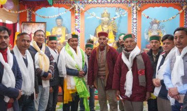 जगत सिंह नेगी ने पूह विकास खण्ड की ग्राम पंचायत नेसंग व स्पीलो का दौरा किया