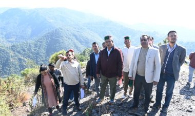 राजस्व मंत्री ने जनजातीय अनुसंधान एवं प्रशिक्षण संस्थान के लिए प्रस्तावित जगह का किया निरीक्षण