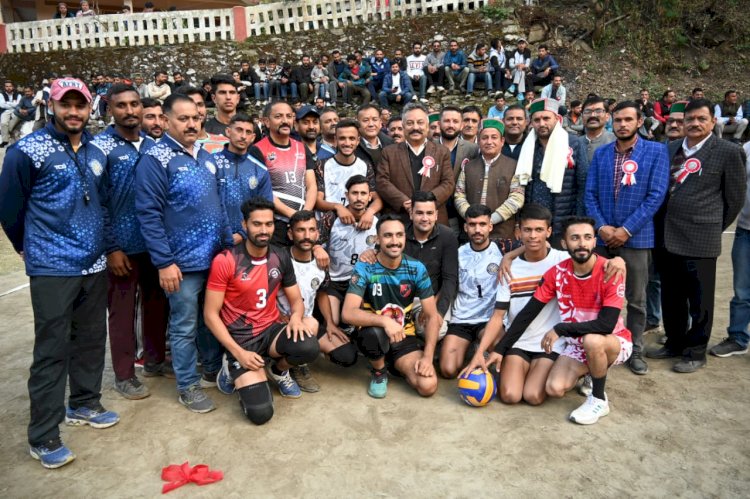 शिक्षा मंत्री ने पंदराणू में किया वाॅलीबाॅल प्रतियोगिता का शुभारंभ
