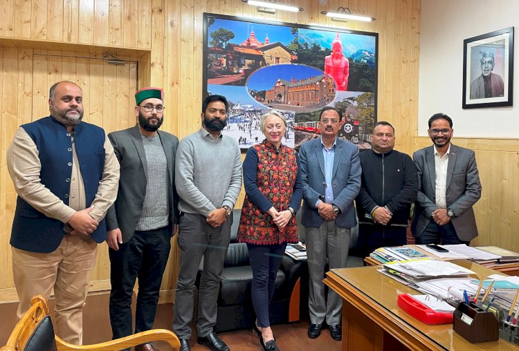 हिमाचली हथकरघा उत्पादों के व्यापार में ब्रिटेन से सहयोग पर चर्चा उद्योग मंत्री से ब्रिटिश उप-उच्चायुक्त ने की भेंट