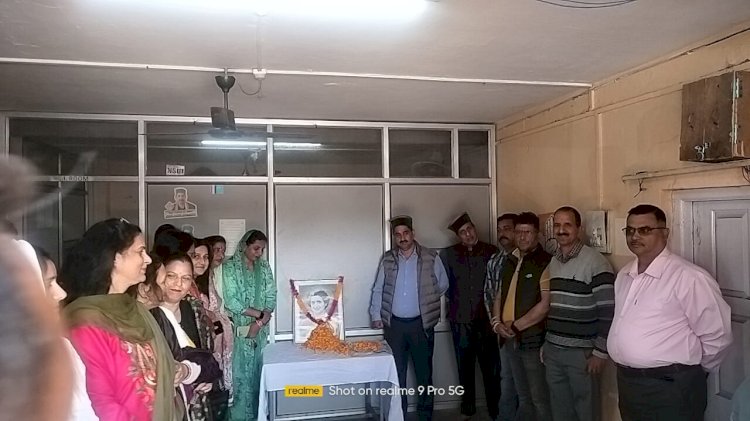शाहपुर में पूर्व प्रधानमंत्री स्वर्गीय इंदिरा गांधी को किया नमन