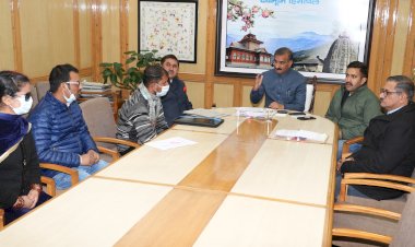 दृष्टिबाधित  व्यक्तियों के  प्रतिनिधिमण्डल ने मुख्यमंत्री से की भेंट