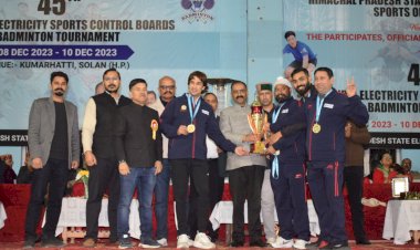 खेल तनाव मुक्त एवं स्वस्थ जीवन के लिए आवश्यक 45वें ऑल इण्डिया इलैक्ट्रीसिटी स्पोर्टस कंट्रोल बोर्ड बैडमिन्टन टूर्नामैंट सम्पन्न