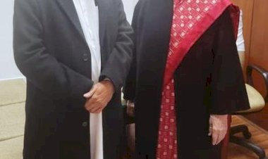 कृषि मंत्री चन्द्र कुमार ने की.सोनिया गांधी से शिष्टाचार भेंट