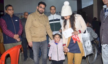 शिविर में 113  दिव्यांगों का कृत्रिम अंगो के लिए  किया आंकलन