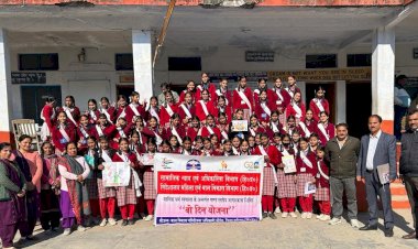 ताल स्कूल में दी मासिक धर्म स्वच्छता और अनीमिया की जानकारी छात्राओं ने नारा लेखन, पेंटिंग और भाषण प्रतियोगिताओं में दिखाई प्रतिभा