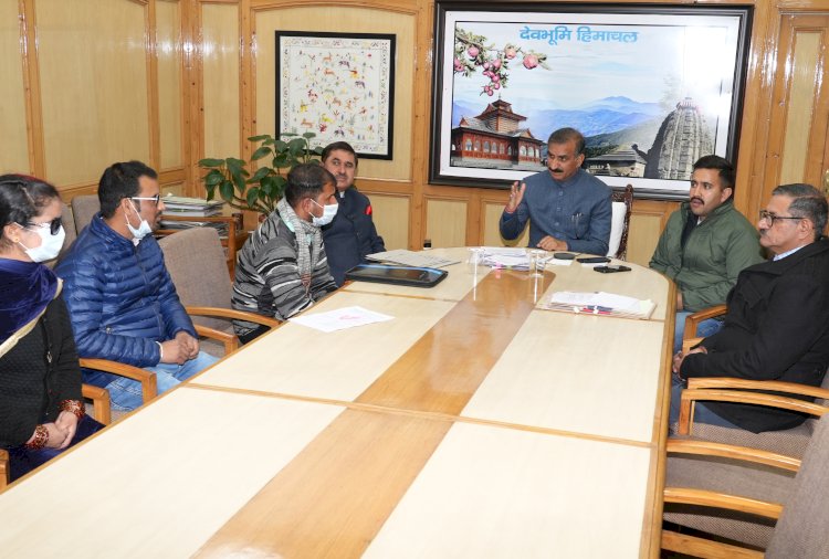 दृष्टिबाधित व्यक्तियों के प्रतिनिधिमण्डल ने मुख्यमंत्री से की भेंट