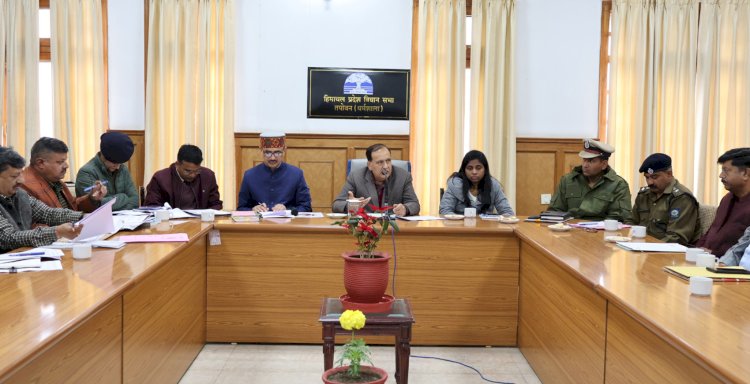 सीसीटीवी तथा ड्रोन कैमरों से निगरानी होगी सुनिश्चित तपोवन में विस सत्र 19 से 23 दिसंबर तक होगा आयोजित: विस अध्यक्ष