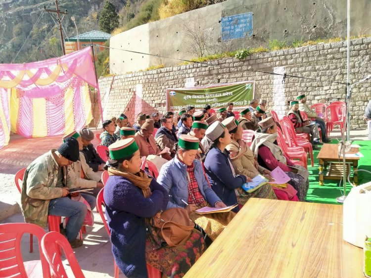 किन्नौर जिला की ग्राम पंचायत स्पीलो में एक दिवसीय किसान मेले का आयोजन किया गया
