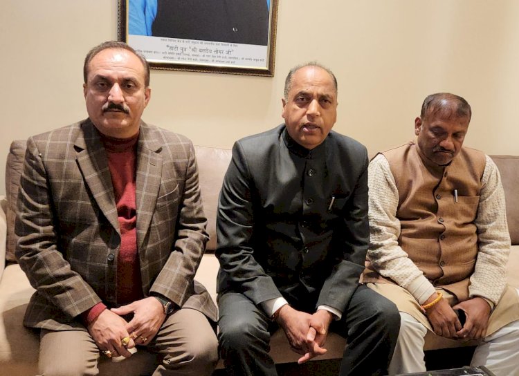 हाटी के मामले में कांग्रेस को राजनीति से बाज़ आना चाहिए संसद के दोनों सदनों से पास होने के बाद बिल को मिल चुकी है राष्ट्रपति की मंज़ूरी : जयराम ठाकुर