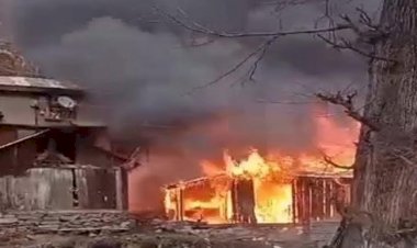 वेटरनरी अस्पताल की इमारत में लगी आग, 3 लकड़ी के शैड जले