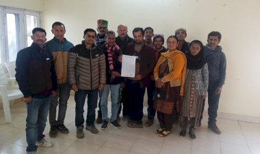 अंशकालीन एवम दैनिक भोगी जलवाहक संघ की जिला स्तरीय बैठक आयोजित